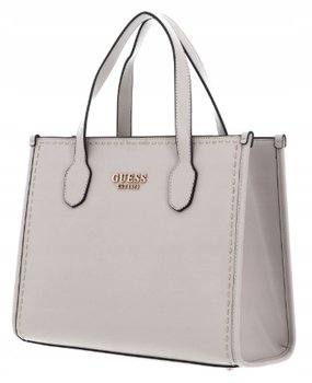 Guess Torebka Damska Szara na Zamek z Logo Gna - GUESS