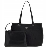 GUESS Torebka Damska Torba na ramię Czarna Duża Poliuretan Elegancka