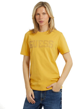 Guess Żółty Męski T-Shirt Koszulka Krótki Rękaw Xl - GUESS
