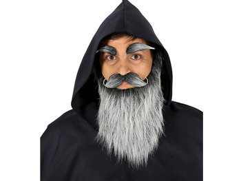 Guirca, długa broda z brwiami, siwa - Guirca