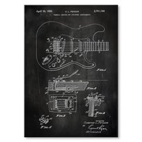 Guitar tremolo Slate Metalowy Plakat Blacha dekoracyjna Tabliczka Szyld 22 x 31 cm