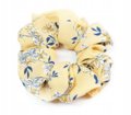 Gumka do włosów apaszka frotka scrunchies żółta - Sajbazar