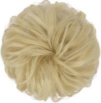 Gumka Do Włosów Z Włosami Treska Messy Bun Doczepiany Kok Jasny Blond Inna marka