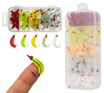 Gumka Robak Gumki Robaki Na Ryby Zestaw Przynęt Przynęty Przynęta GUMY 100