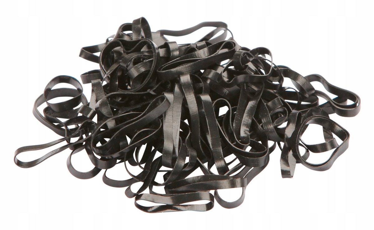 Albert Kerbl GmbH Albert Kerbl Gmbh Czarny Gumki Do Grzywy Konia, Silikonowe, 500 Szt. - Covalliero