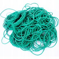 GUMKI RECEPTURKI 20 mm x 1,5 mm. ZIELONE. OPAKOWANIE 1 KG