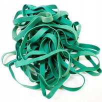 Gumki recepturki 80 mm x 6 mm. ZIELONE. Opakowanie 1 kg