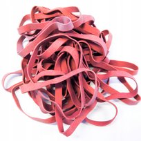 GUMKI RECEPTURKI GRUBE DUŻE 80 mm x 6 mm CZERWONE MOCNE 1 KG