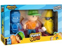 Gumostwory Stumble Guys 3 pack Mr Stumble + Dynamitron + Banana Guy Epee