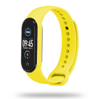 Gumowa Opaska Xiaomi Mi Band 5 / 6 / 6 Nfc / 7 / 7 Nfc Żółty