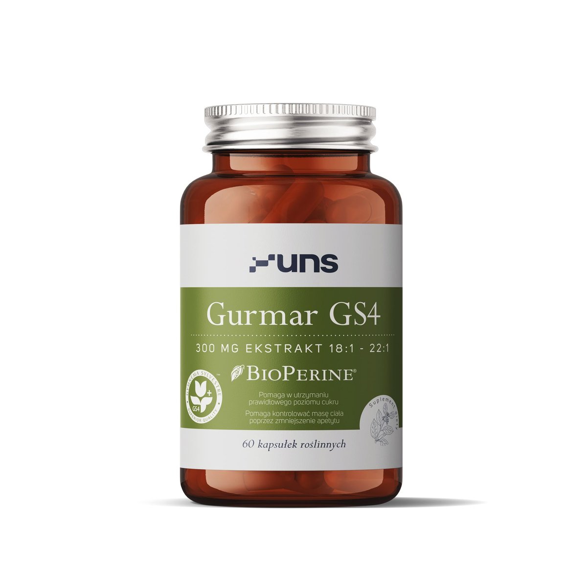 Фото - Вітаміни й мінерали UNS Suplement diety, GURMAR GS4 60 vege kaps. 