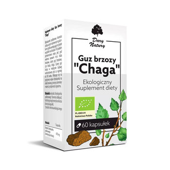 Guz Brzozy "Chaga" 60kaps. Ekologiczny Suplement diety DARY NATURY - Dary Natury