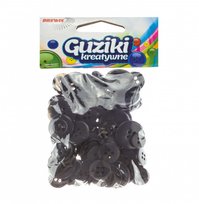 Guziki Ozdobne Dekoracyjne Czarne 40G Brewis Brewis