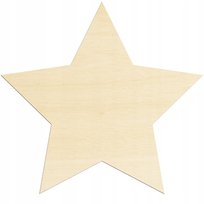 Gwiazda drewniana do ozdabiania ze sklejki 10cm