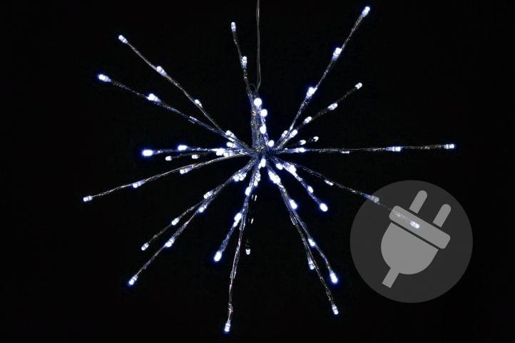 Gwiazda świąteczna JOYLIGHT, 80 diod LED, barwa zimna biała