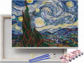 Gwiaździsta noc 2 -  Vincent van Gogh - Malowanie po numerach - Beliart