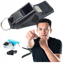 GWIZDEK SĘDZIOWSKI SĘDZIEGO CZARNY SMYCZ DLA TRENERA SĘDZIEGO SPORTOWY