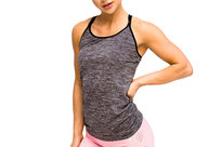 GymHero L.A Classic Basic Tee BLACK-TEE, Kobieta, T-shirt kompresyjny, Szary Inna marka