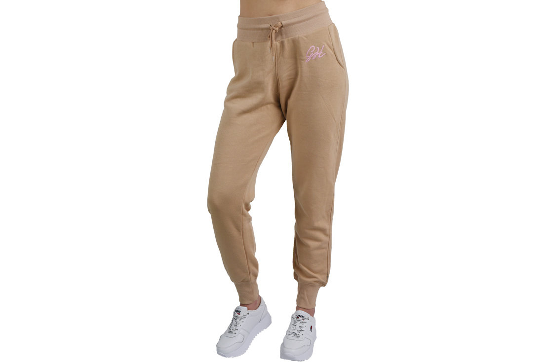 GymHero Sweatpants 778-BEIGE, damskie spodnieDres, beżowe