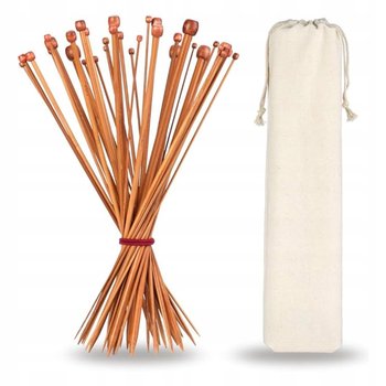 H&S Zestaw igieł bambusowych do robienia na drutach, 36 szt., dla każdego - TRS