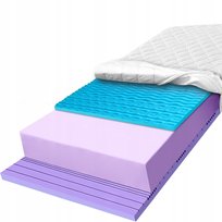 H2 H3 Materac 160x200 antyalergiczny przewiewny otulający 7 strefowy 17cm