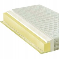 H2 H3 Materac 90x200 visco i lateks antybakteryjny 21cm oddychający pianka