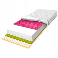 H2 Materac 160x200 piankowy masujący z lateksem komfortowy na skurcze 29 cm