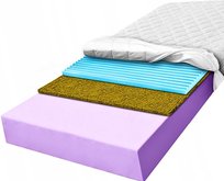 H3 H4 Materac pianka 160x200 elastyczny z trawą morską masujący 16 cm