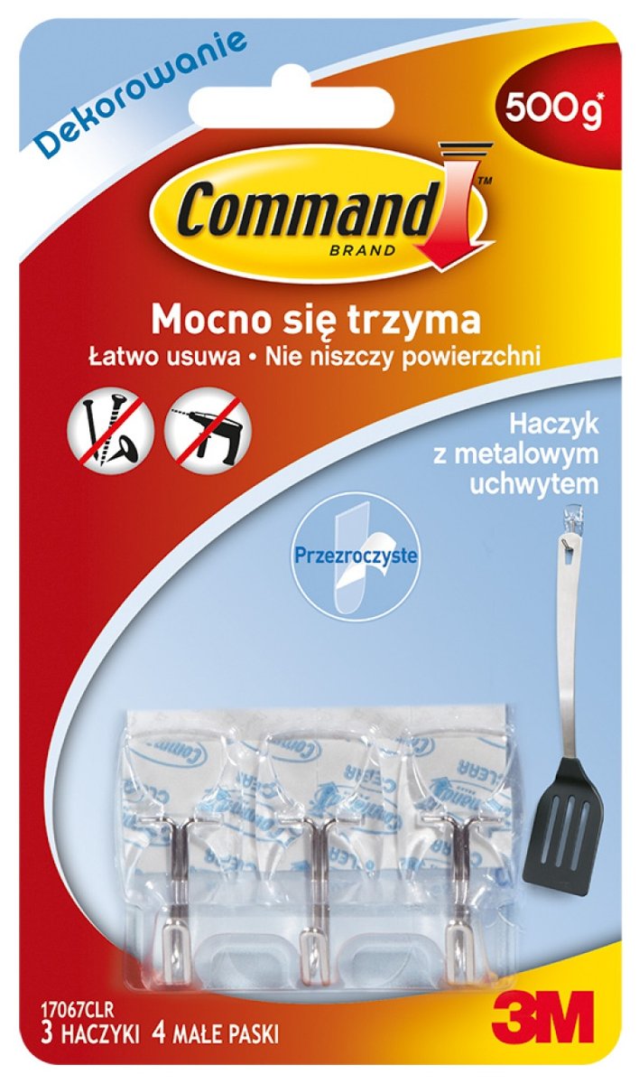 Haczyki Command 170674clr + Paski (3+4)