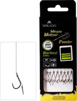 Haczyki Gruntowe, Z Przyponem, Z Zadziorem Mikado Method Feeder Rigs 8 Szt.