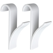 Haczyki na grzejnik żeberkowy WENKO, białe, 2x37 cm, 2 szt.