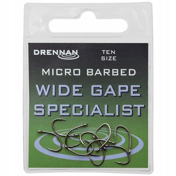 HACZYKI Z ZADZIOREM DRENNAN WIDE GAPE SPECIALIST MICRO BARBED R. 8 - DRENNAN