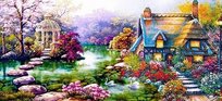 Haft Diamentowy Baśniowy Ogród 58x115 cm Moments