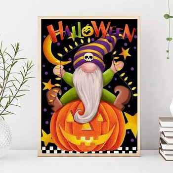 Haft Diamentowy/ Obraz 5D/ Mozaika Diamentowa/ Diamond Painting - Halloween, rozm. 40x50 cm - Hedo