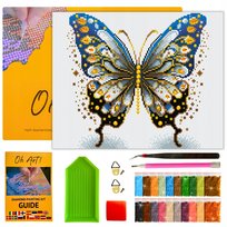 Haft Diamentowy z Ramą Mozaika 5D 30x40 Obraz Motyl Diamond Painting OhArt!