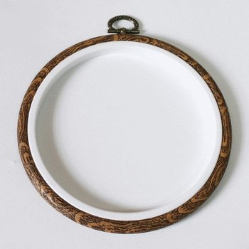 Haft krzyżykowy - Ramkotamborek okrągły śr. 15,5 cm - CORICAMO