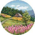 Haft krzyżykowy - Zestaw do haftu - Letni pejzaż