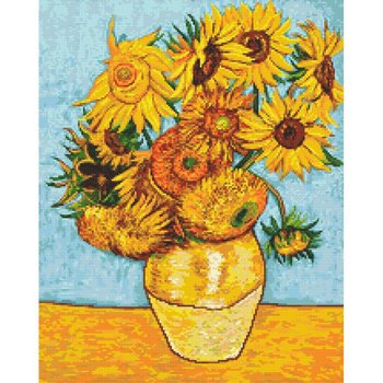 Haft krzyżykowy - Zestaw do haftu - Słoneczniki wg Van Gogha - CORICAMO