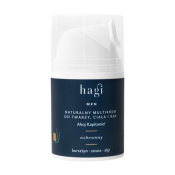 HAGI Men, Ahoj Kapitanie, Naturalny multikrem ochronny do twarzy, ciała i rąk, 50 ml - Hagi