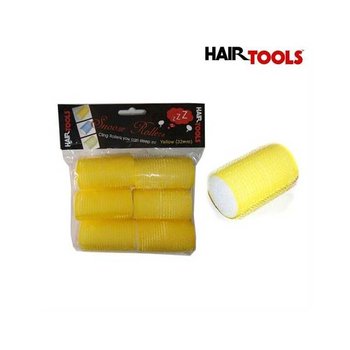 Hair Tools Wałki Z Gąbką Żółte 32mm 6szt - Hair Tools