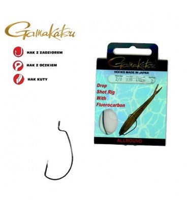 Gamakatsu Worm 36ns Single Eyed Hook Szary 2 147525-00200-00000-00