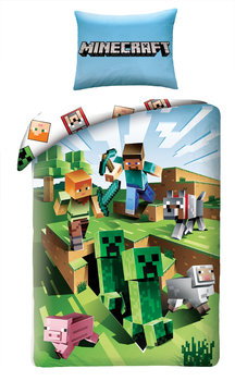 Halantex, Minecraft, Pościel dziecięca, Alex Stiff Pig owca, 160x200 cm - Halantex