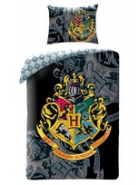 Halantex, Pościel dziecięca, bawełna, Harry Potter Black, 140x200 cm 