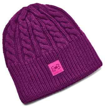 Halftime Cable Knit Beanie czapka fioletowa - Under Armour