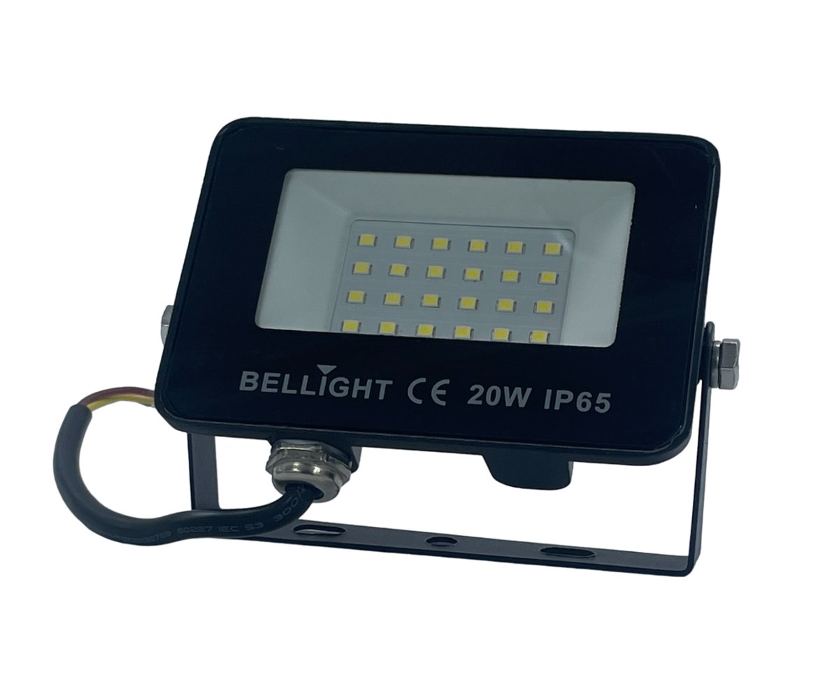Halogen Lampa Naświetlacz LED 20W 6500K 2050lm Czarny Bellight ...