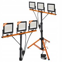 Halogen LED Statyw Budowlany Naświetlacz 3x 50W 16500lm Lampa Na Stojaku