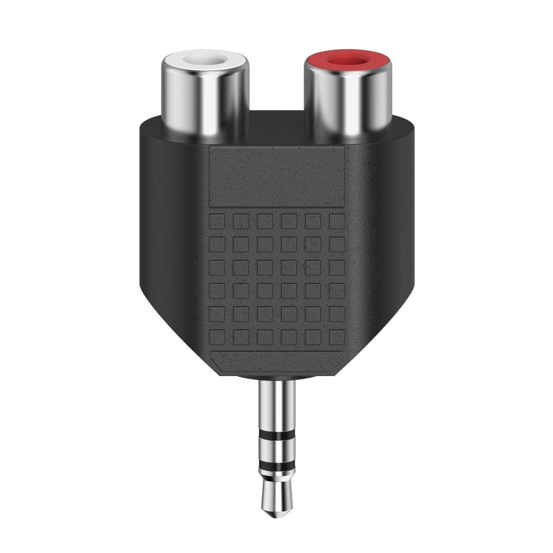 Hama Adapter 3.5mm -2x cinch gniazdo, RCA, czarny
