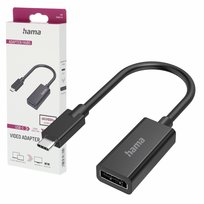 Hama Adapter USB C - DisplayPort, Ultra-HD 4K, czarny