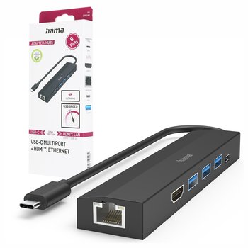 Hama Hub 5 portów 3 x USB-A SD micro SD adapter USB-C - Hama Polska