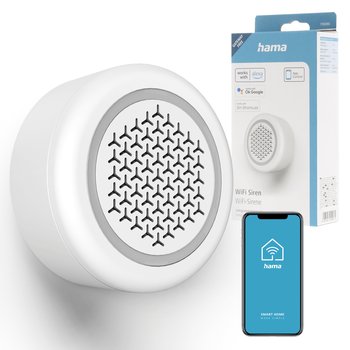 Hama INTELIGENTNA SYRENA ALARMOWA ALARM 105 dB WIFI SMART HOME Aplikacja - Hama